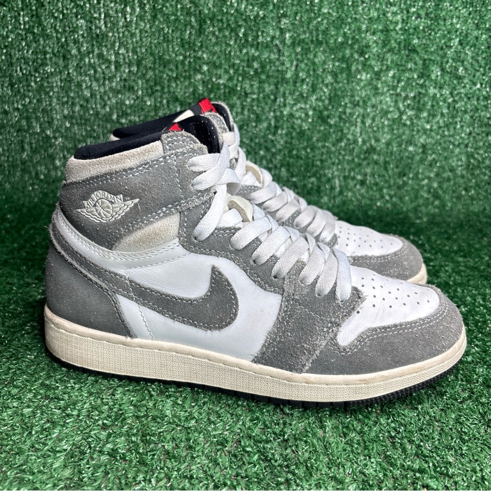 Air Jordan 1 Retro High "Washed Black" Gray Suede FD1437-051 Women's Sz 6.5 (5Y)